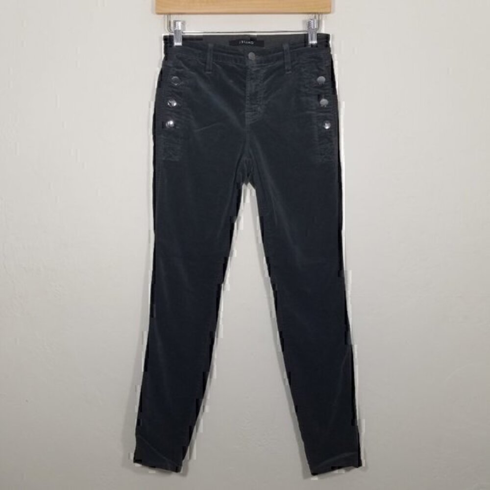 J Brand Velvet ZION Mid Rise Skinny Stretch Pants Size 26